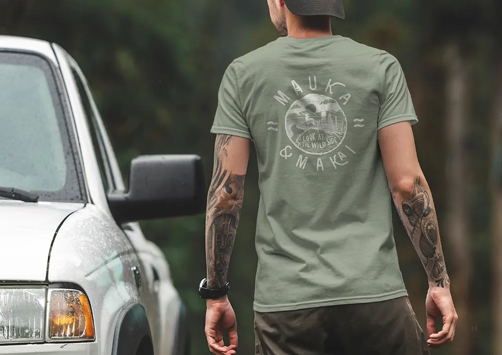 MaukaMakai camisetas producidas a mano produccion controlada