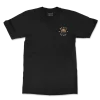 camiseta producidas a mano basic logo negro