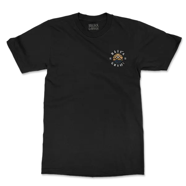 camiseta producidas a mano basic logo negro